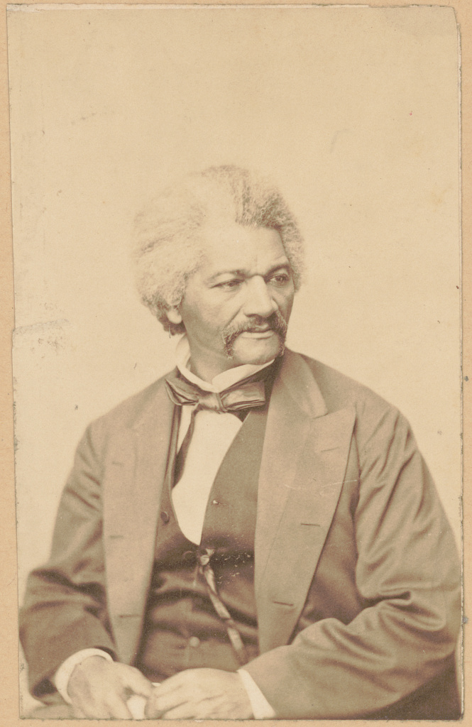 Frederick Douglass, photographed in 1870. Library of Congress.